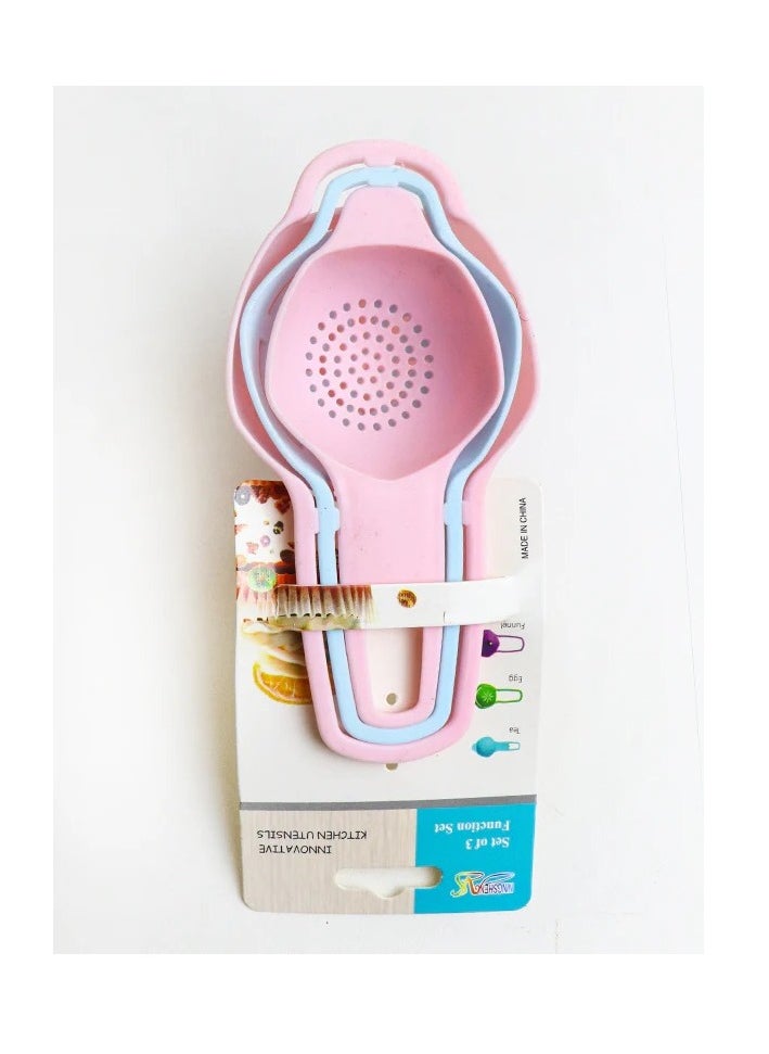Spaceshoop Kitchen Egg Separator with Strainer and Funnel, 8 x 16 cm (Multicolor)  - Image 1
