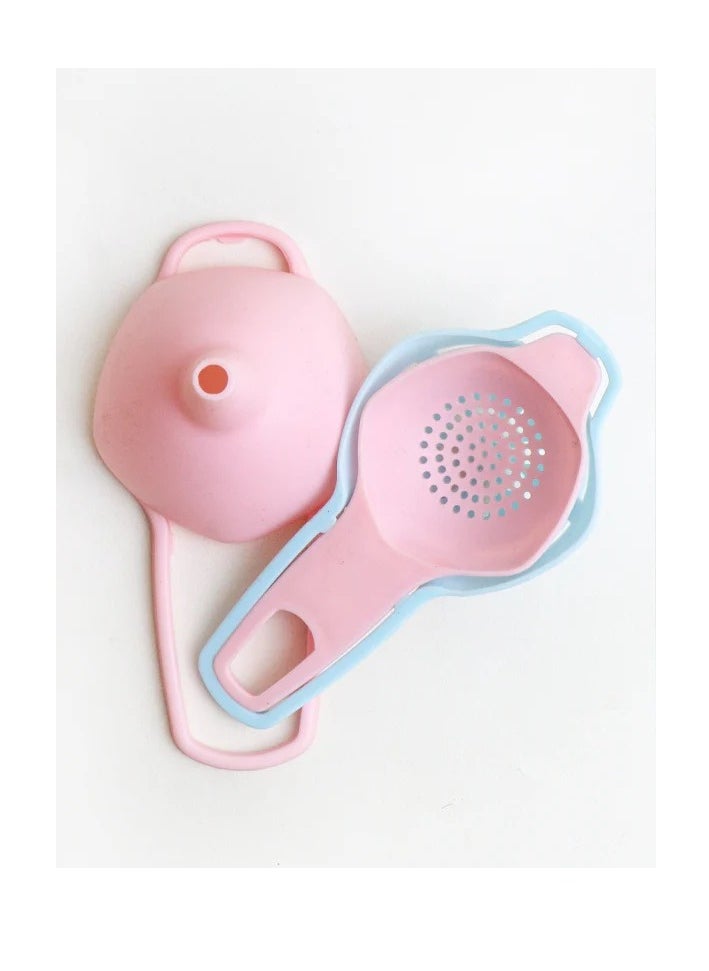 Spaceshoop Kitchen Egg Separator with Strainer and Funnel, 8 x 16 cm (Multicolor)  - Image 5