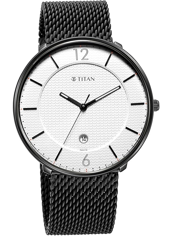 تيتان ساعة رجالية أنالوج بمينا أبيض 1849Nm01 رقم 1849Nm01 - Image 1