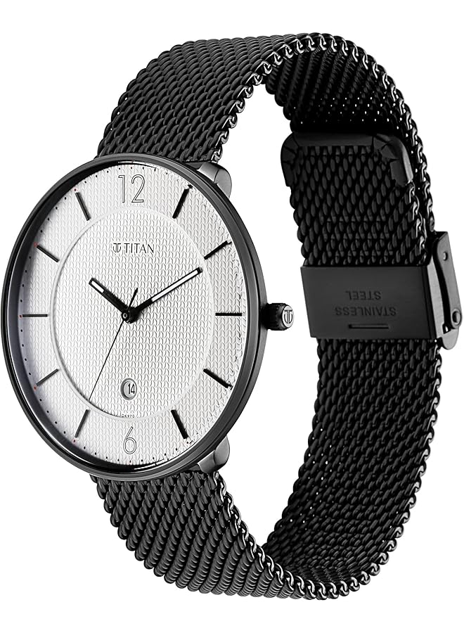 تيتان ساعة رجالية أنالوج بمينا أبيض 1849Nm01 رقم 1849Nm01 - Image 3