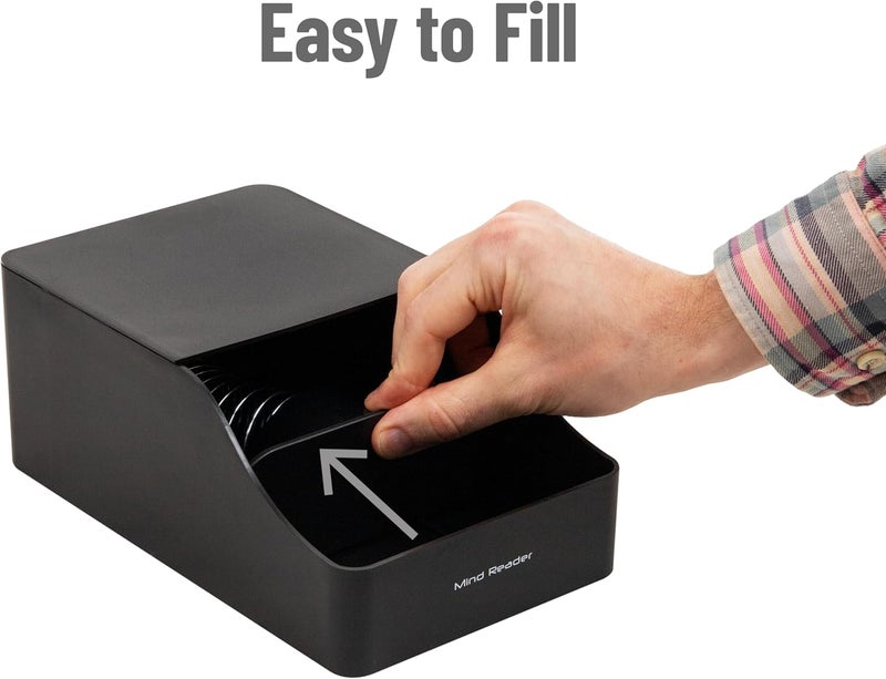 Mind Reader Coffee Sleeve Storage Dispenser Organizer, Black - Image 4