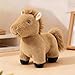 PEACH CAT Horse Stuffed Animal 8 Cute Horse Plush Soft Plushies Toys Gifts for Kids Brown - Image 2