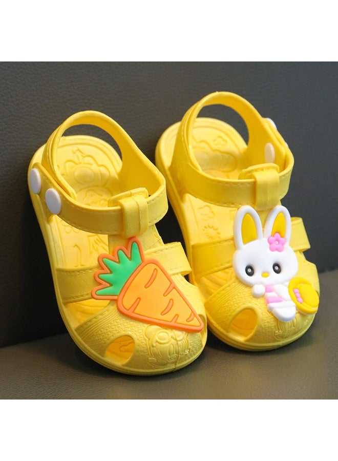 New Summer Princess Kids' Closed-Toe Sandals with Breathable Design