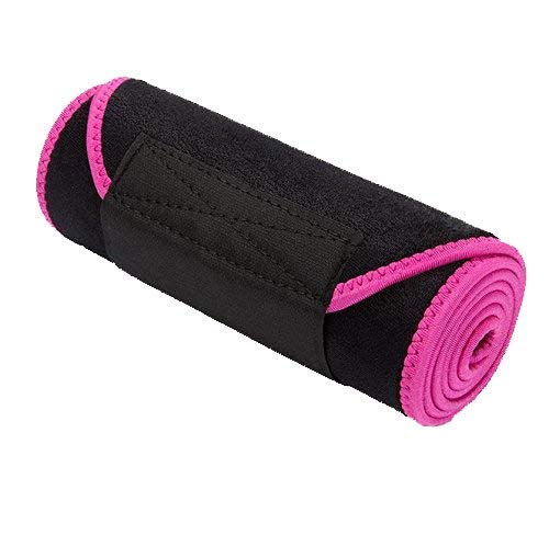 BRITSPEAR Men's and Women's Waist Trimmer Slimming Neoprene Ab Belt Trainer for Faster Weight Loss Fat Burner Wrap after delivery Tummy Control/Belly Tummy Yoga Wrap Exercise Body Slim Look Belt (PINK) - Image 2