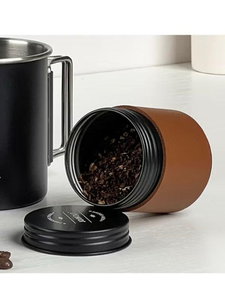 Travel Pour-over Coffee Set Outdoor Car Camping Portable V60 Silicone Filter Cup Pour-over Coffee Starter Combo Gift Box Set - Image 2