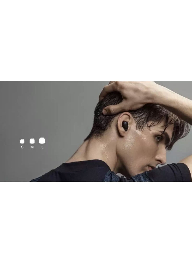 Generic - AirDots Wireless In-Earphones With And Equipped With Anti-Fingerprint Silicon Case With Power Box Standard Version Black  Box Wireless Earbuds - Image 1