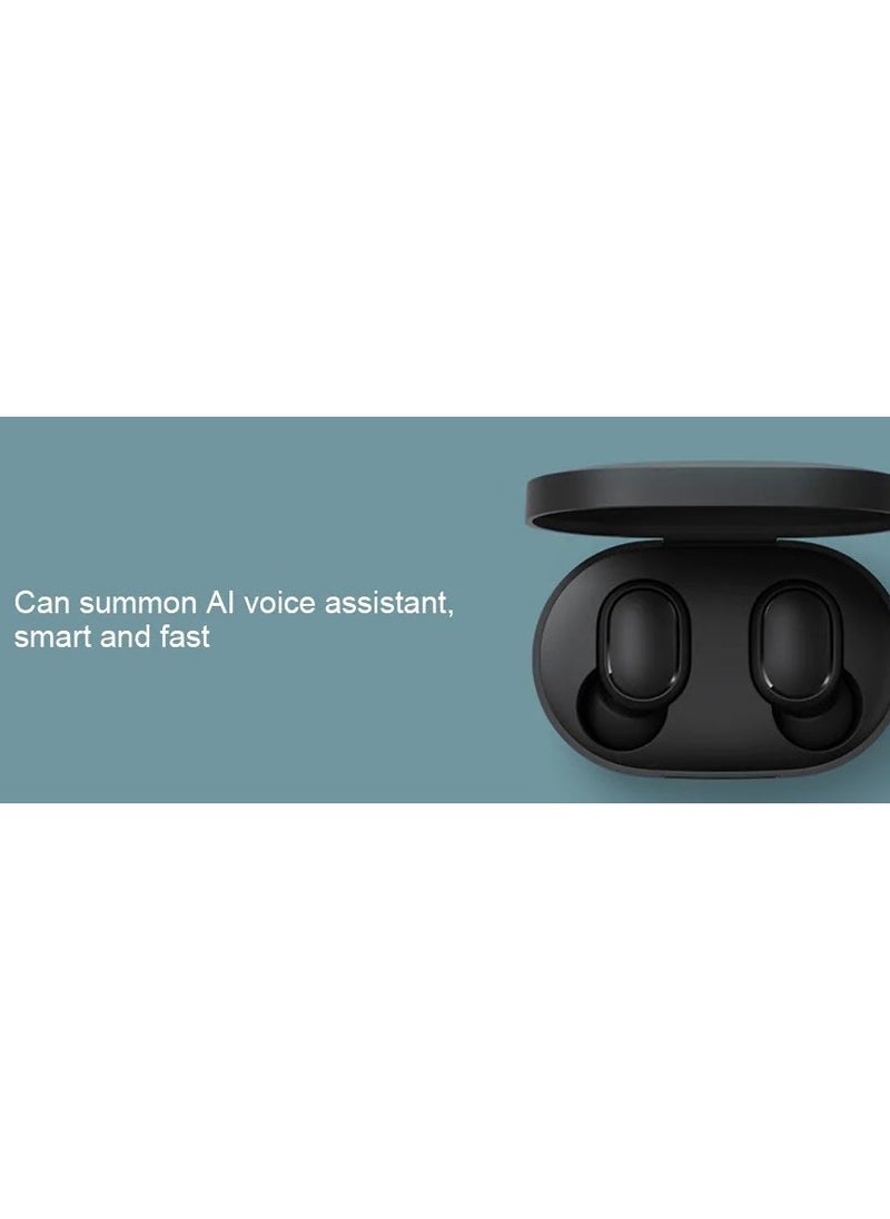 Generic - AirDots Wireless In-Earphones With And Equipped With Anti-Fingerprint Silicon Case With Power Box Standard Version Black  Box Wireless Earbuds - Image 1