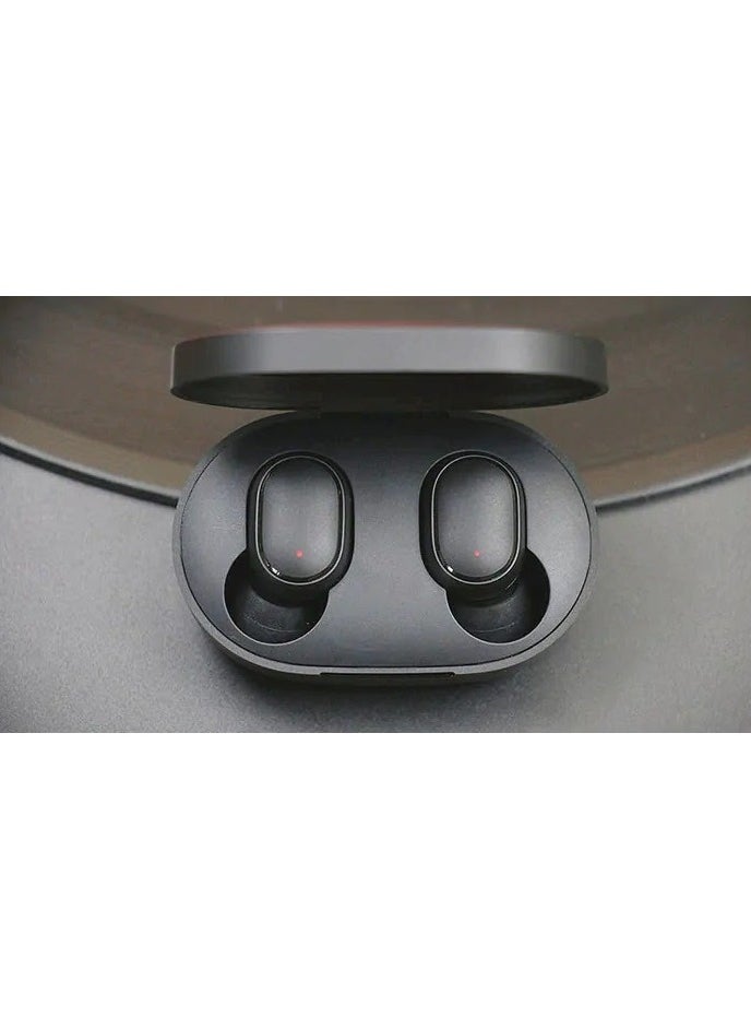 Generic - AirDots Wireless In-Earphones With And Equipped With Anti-Fingerprint Silicon Case With Power Box Standard Version Black  Box Wireless Earbuds - Image 1