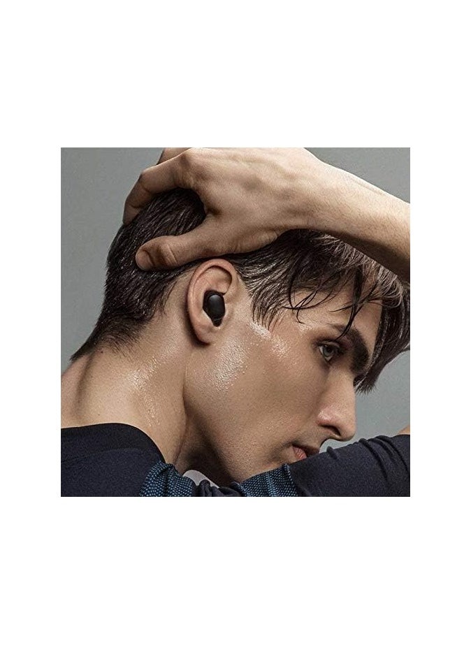 Generic - AirDots Wireless In-Earphones With And Equipped With Anti-Fingerprint Silicon Case With Power Box Standard Version Black  Box Wireless Earbuds - Image 1