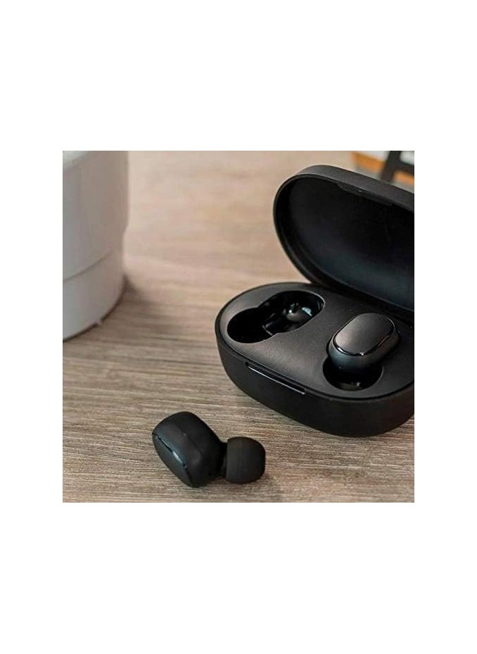 Generic - AirDots Wireless In-Earphones With And Equipped With Anti-Fingerprint Silicon Case With Power Box Standard Version Black  Box Wireless Earbuds - Image 1