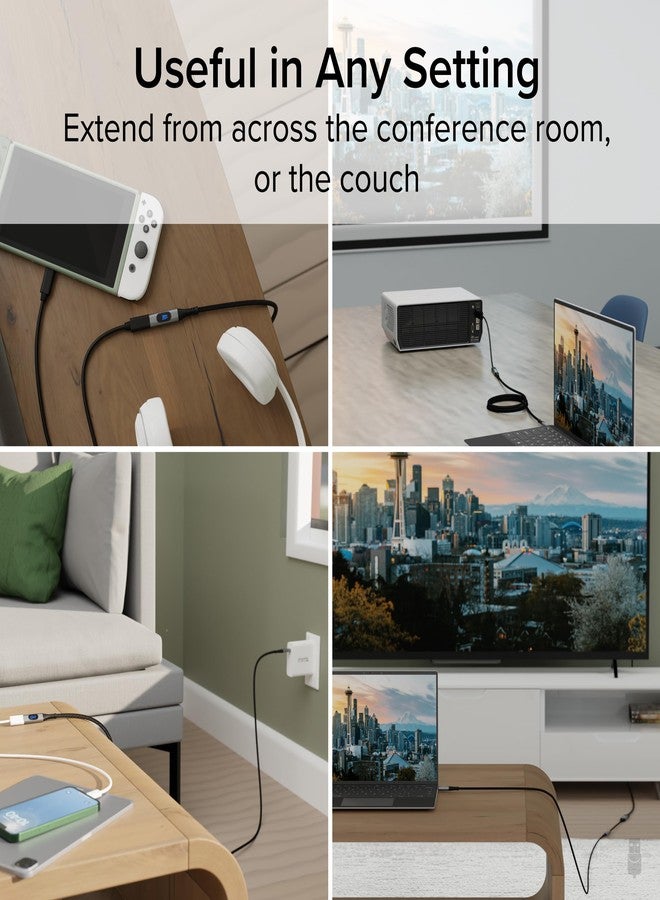 Plugable USB C Extension Cable 3.3 Ft, Digital Power Meter Tester for Monitoring USB-C Connections, Supports Fast Charging up to 240W, 4K 60Hz Display, 10Gbps Data, Digital Multimeter Tester - Image 2