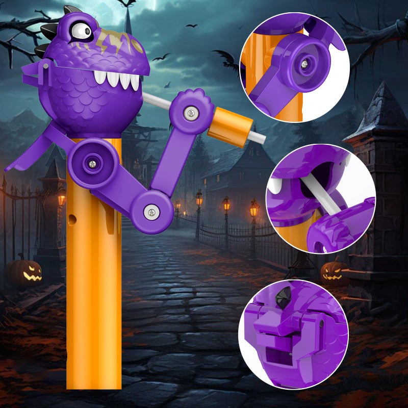 Hdlnkak 2 Pcs Lollipop Case  Halloween Lollipops Holder  Creative Dinosaur Shape Design  Fun Gift For Kids Over 3 Years(No Lollipop) - Image 3