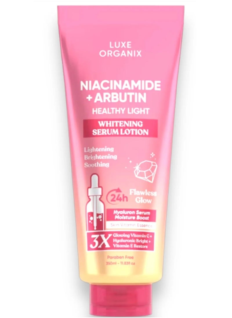 LUXE ORGANIX LUXE ORGANIX (NIACINAMIDE+ARBUTIN) WHITENING SERUM LOTION350ML  - Image 1