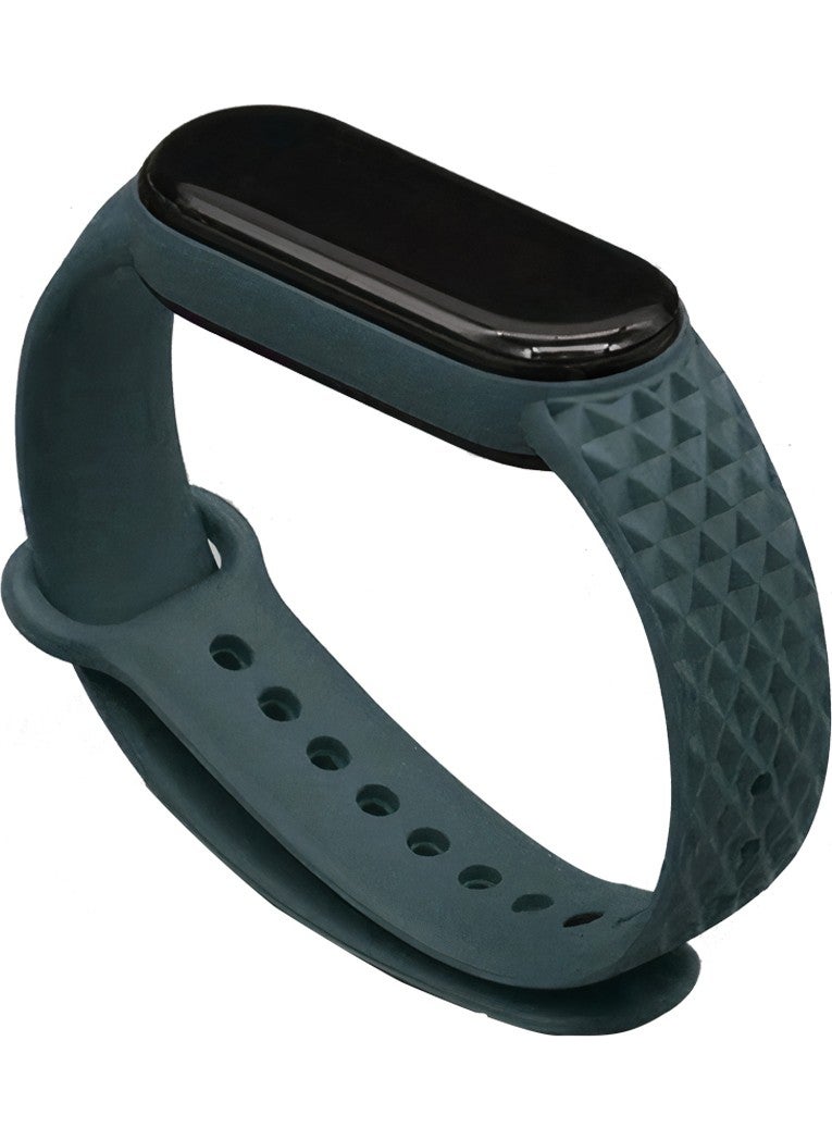 APEXEL Xiaomi Mi Band 5 and 6 Compatible Band (Embossed Pattern) 