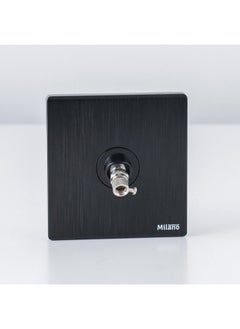 Milano Satellite Outlet Socket For Modern Home Electrical Switches Sockets Outlets For Home Appliances Computers Aura Blk