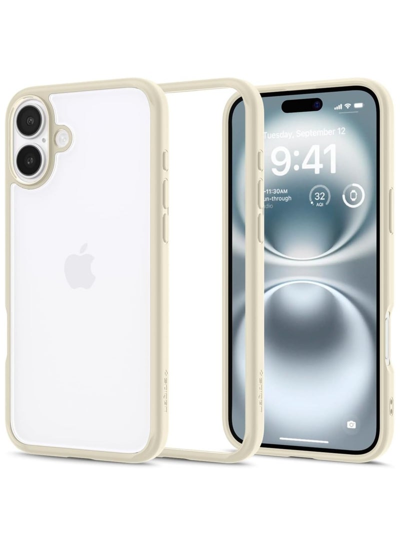Spigen Ultra Hybrid iPhone 16 Plus Case Cover (2024) - Mute Beige - Image 1