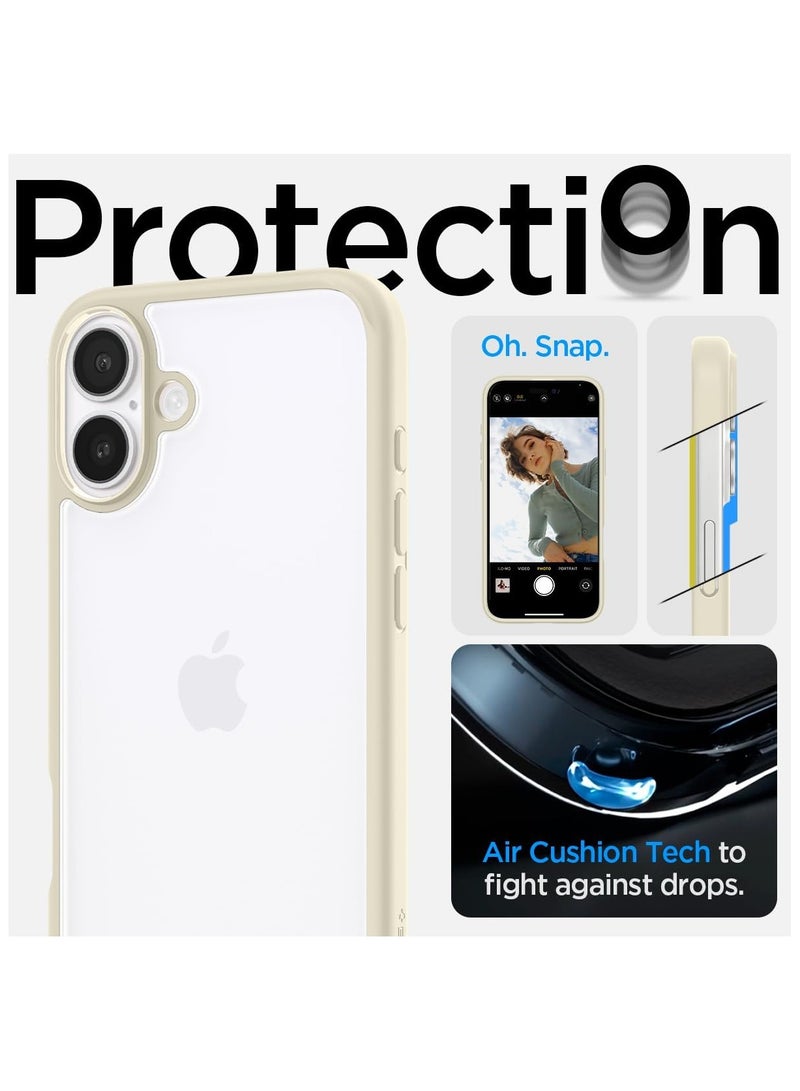 Spigen Ultra Hybrid iPhone 16 Plus Case Cover (2024) - Mute Beige - Image 4
