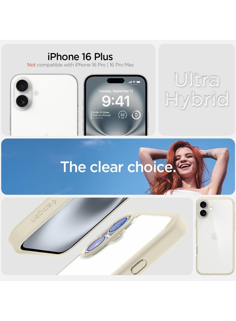 Spigen Ultra Hybrid iPhone 16 Plus Case Cover (2024) - Mute Beige - Image 2