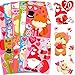 Moon Boat 70Sheets Valentines Stickers Crafts for Kids MakeALlamaBearFoxCupidGnome Face Sticker Valentines Day Gifts Goodie Bag Stuffer School Classroom Activity Games Party Favors Small Size - Image 3