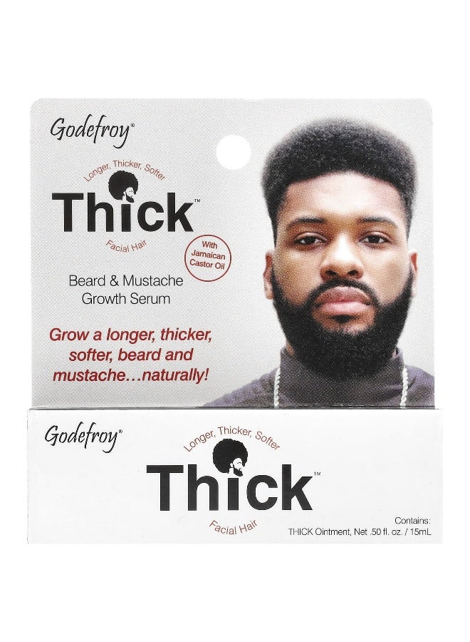 Godefroy, Thick™, Beard & Mustache Growth Serum, 0.5 fl oz (15 ml) - Image 2