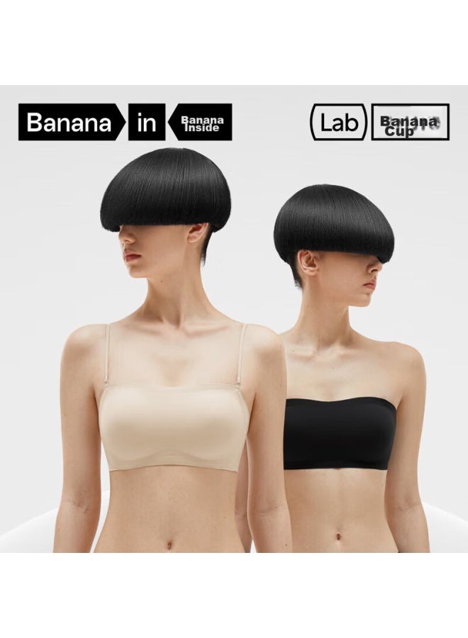 Bananain 516s Bandeau Non-slip Women's Bra, Push-up, Beautiful Back, Seamless, Wedding Dress Special Bra - Image 2