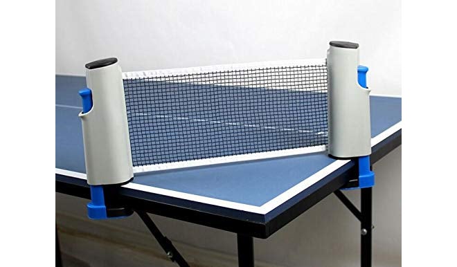 TIMA Table Tennis Set with Two Racket with Three 40+ ABS Balls and One Retractable Table Tennis Net with Push Clamps - TT Net Set for 72 inch Table Tennis Board | Portable and Foldable Net Set - Image 3