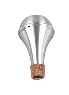 Thoraya Trumpet Mute Silencer Aluminum Alloy Practice Musical Instrument Part Accessory Cork Edge Protection  - Image 1