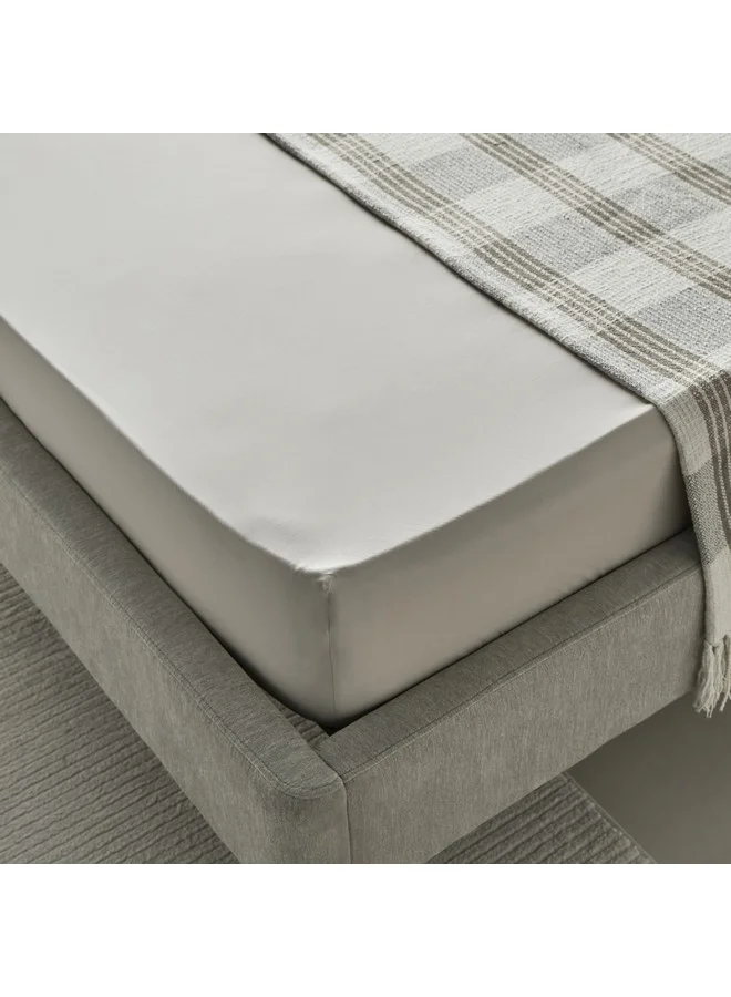 هوم بوكس شرشف سرير مزدوج بيورلي بيركال 200 × 40 × 120 سم