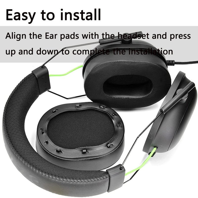 defean BlackShark V2 PRO Upgrade Quality Cooling Gel Ear Pads - defean Ear Cushion Replacement Compatible with Razer BlackShark V2/BlackShark V2 Pro (Does Not Fit 2023 Model) Gaming Headset, Added Thickness - Image 5