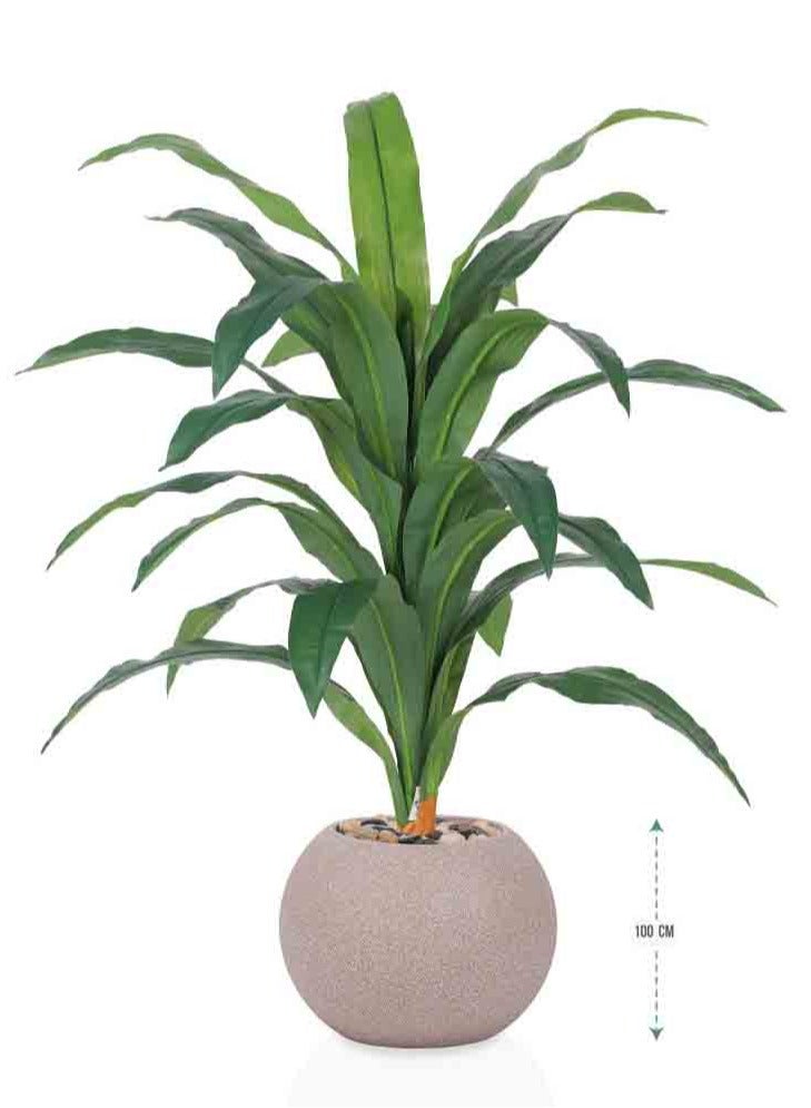 An artificial tree simulating a rhubarb plant, with a height of 105 cm