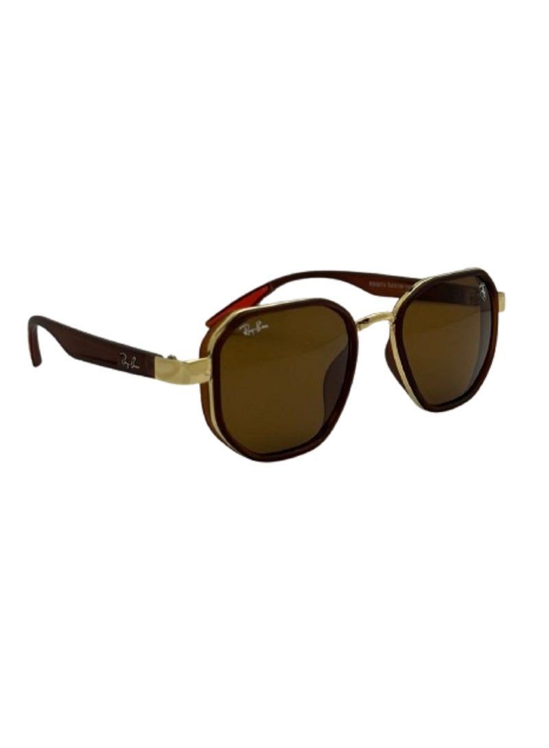 Rectangular sunglasses with UV protection lenses for men. - Image 2
