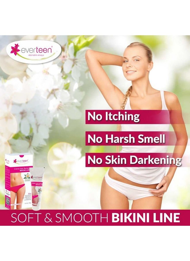 everteen Bikini Line Hair Remover Creme - Natural For Women (100G)  - Image 2