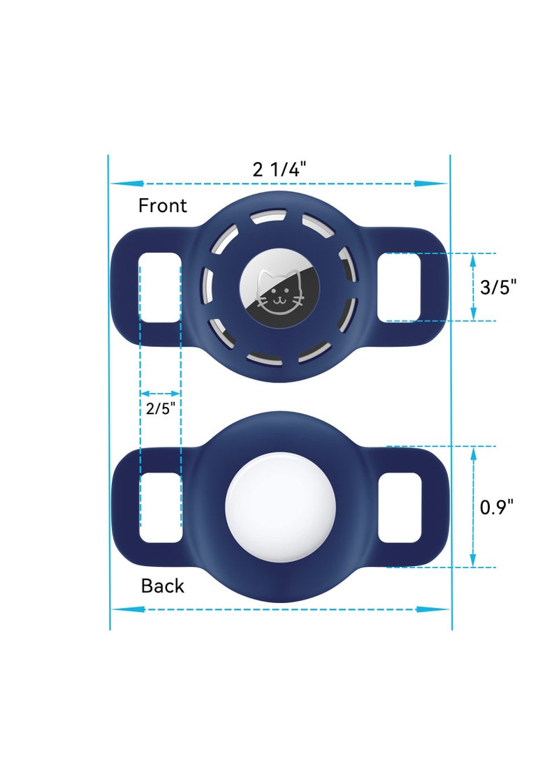 Generic - 2-Pack Cat Collar Holder for Apple AirTag, 0.6-Inch Airtag Holder for Cat and Dog Collars, Secure Airtag Pet Collar Holder for Tracking Your Pets. - Image 1