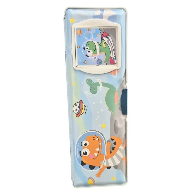 Cute Dinosaur Themed Kids Multifunctional Pencil Case with Build In Calculator