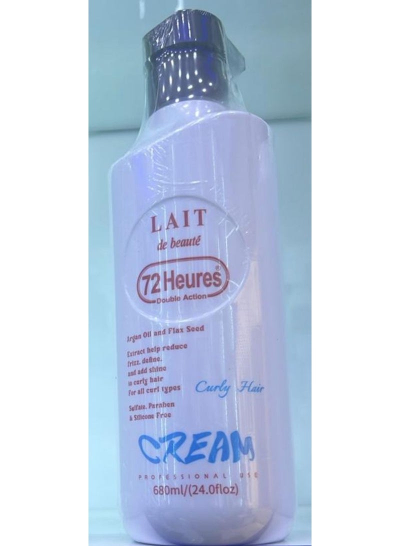 72 Hours Argan Oil And Flax Seed Curly Hair Cream 680ml
