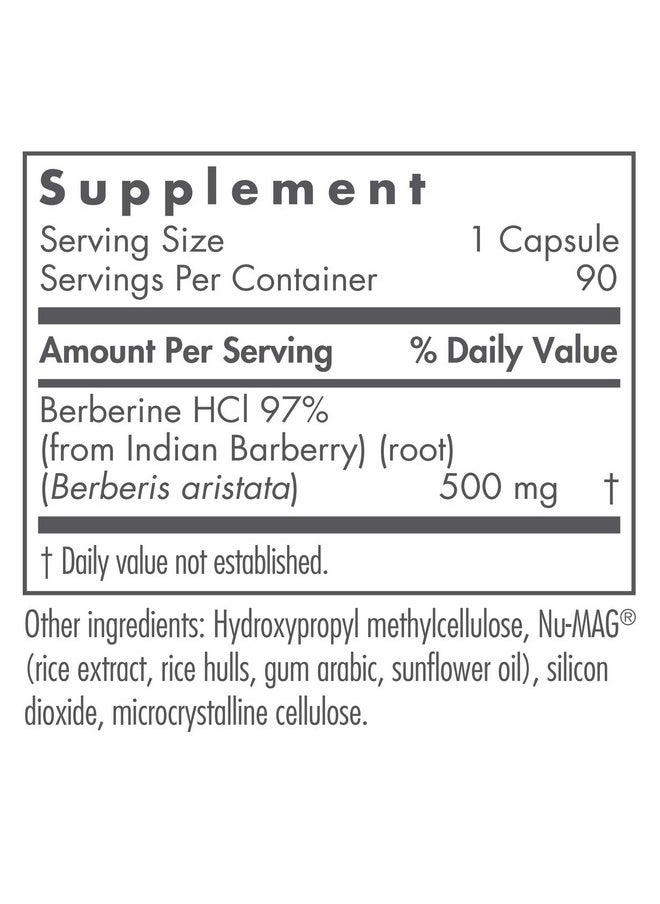 Nutricology - Berberine 500 Metabolic Liver Support 90 Vegetarian Capsules - Image 1