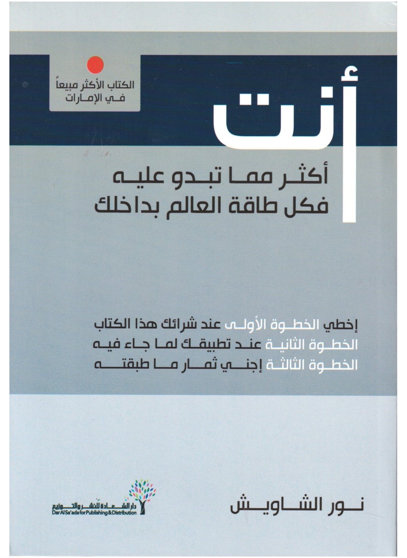 انت اكثر مما تبدو عليه فكل طاقات العالم بداخلك 