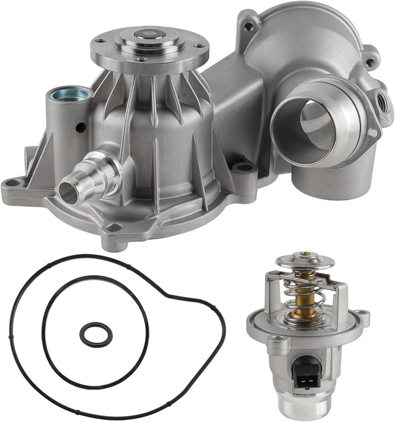 AUTOKAY Engine Water Pump with Thermostat Housing and Gasket Kit for BMW Models - Image 1