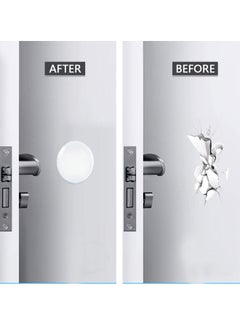 GUSGU 12 Pcs Door Stoppers Wall Protector, 4.2cm Reusable Door Knob Wall Protector, Clear Round Door Stops for Wall with Self Strong Adhesive, Shock Absorbent Door Bumpers for Walls  - Image 3