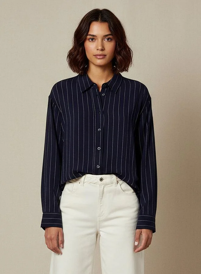 Splash FAV Shirt with Stripes and Long Sleeves