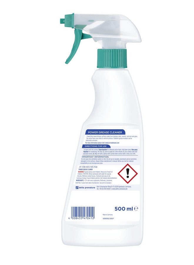 Dr. Beckmann Kitchen Cleaner Power Grease 500Ml | Highly Effective At Removing Grease | For A Brilliant Finish - Image 3