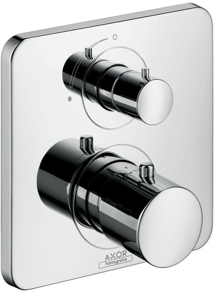 AXOR AXOR Citterio M Modern Timeless Volume and Auto Temperature Control 2Handle 7inch Wide Thermostatic Shower Trim for Roughin Valve in Chrome 34705001 