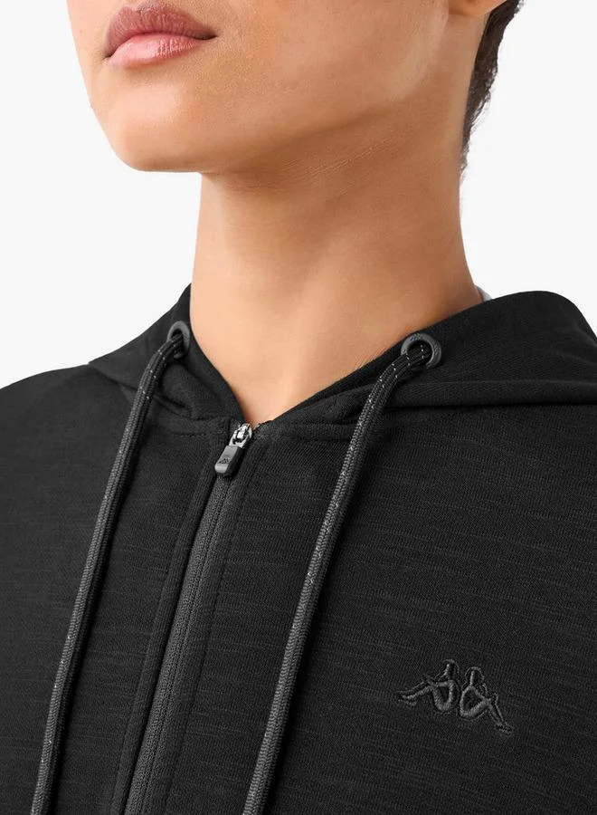 Kappa  Kappa Women Zip Closure Hooded Sweatshirt for Women | Best Price UAE