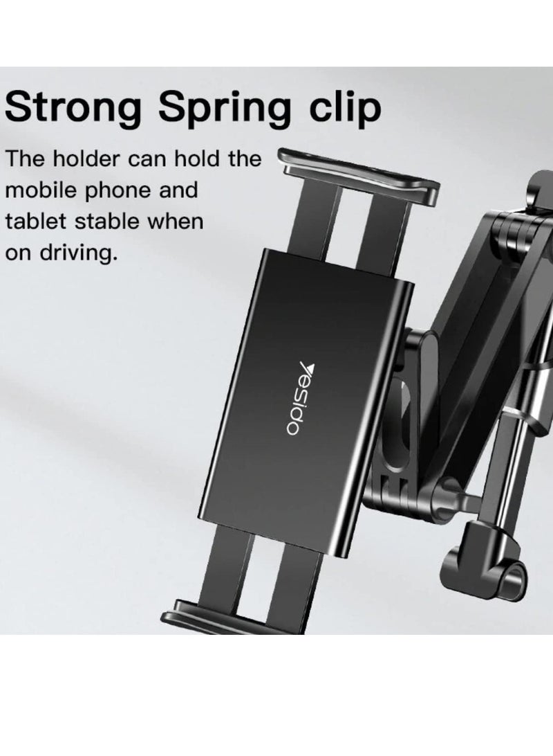 Yesido C117 Car Tablet Headrest Mount Holder For Seat 360 Degree Rotation Compatible With 4.7Inch To 12.9 Inch, - Image 5
