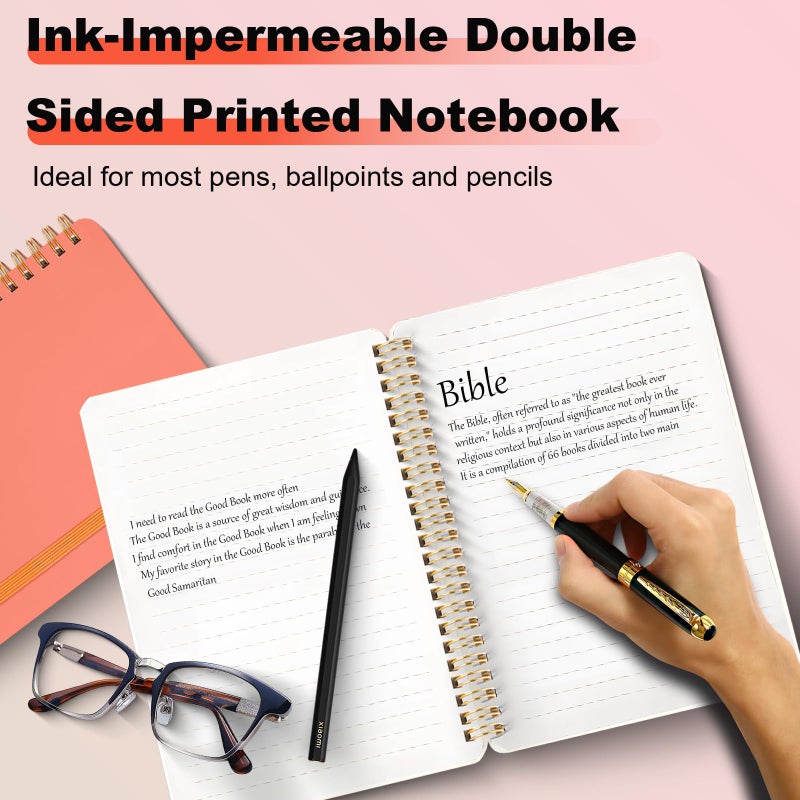 DMSVK 12 PCS Spiral Notebook, Spiral Journal Notebook, Notebooks for Work, Note Taking, School, Small Notebooks with Strap, Cute Notebooks for Women - Image 5