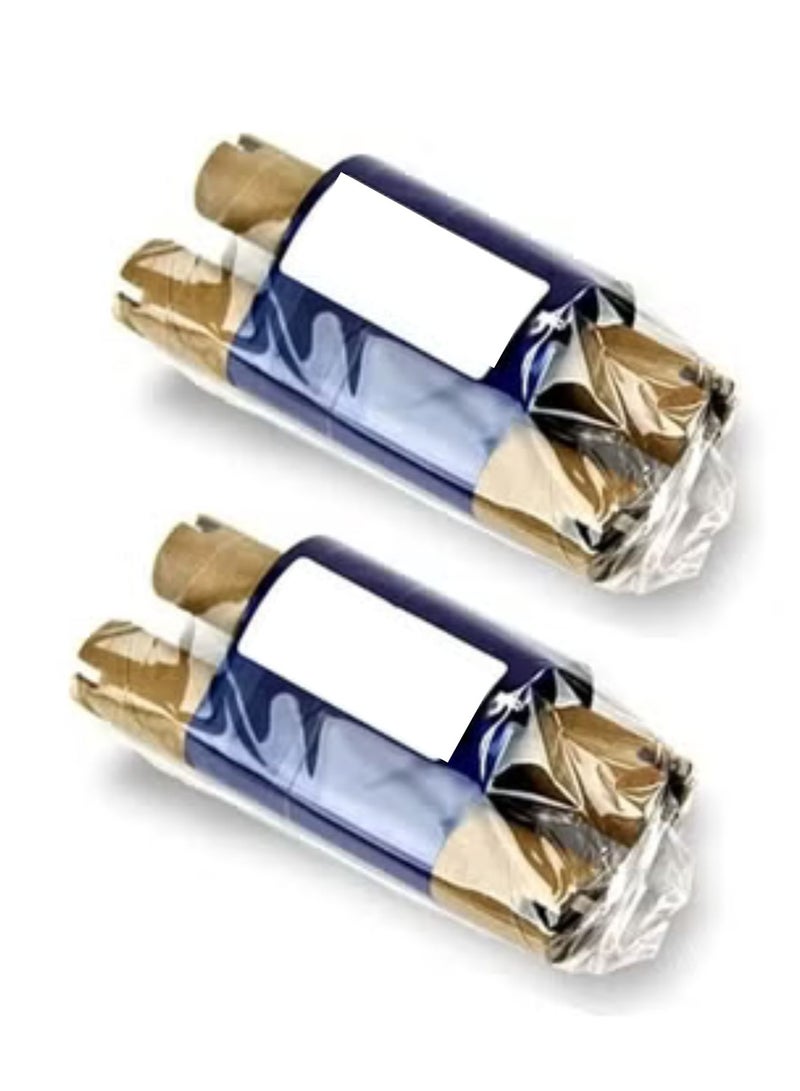 Terabyte شريط شمعي لنقل الحرارة - لطابعات Zebra Eltron Datamax Zebra GC420t GK888t GX420t TLP2442 TLP28442 بكرات - 55 مم × 74 م