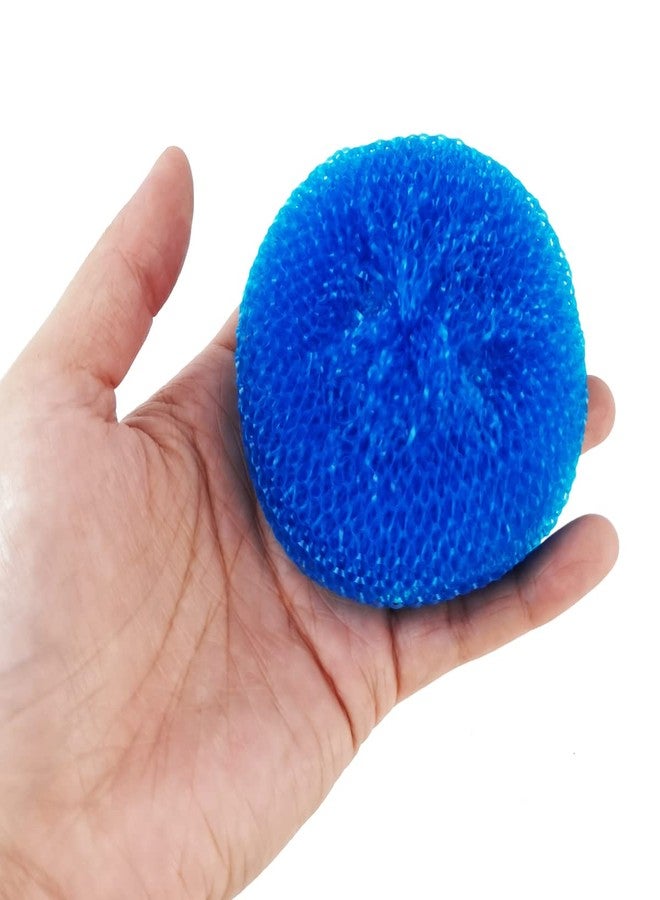 NSBELL 30PCS Plastic Dish Scrubbers for Dishes Plastic Pot Round Scrubber Scouring Pad Nylon Dish Scrubber, Poly Mesh Scouring Dish Pads Non Scratch Scrubbers - Image 4