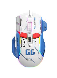 HXSJ G6 Mechanical Gaming Mouse with RGB Lighting Six Adjustable DPI ...