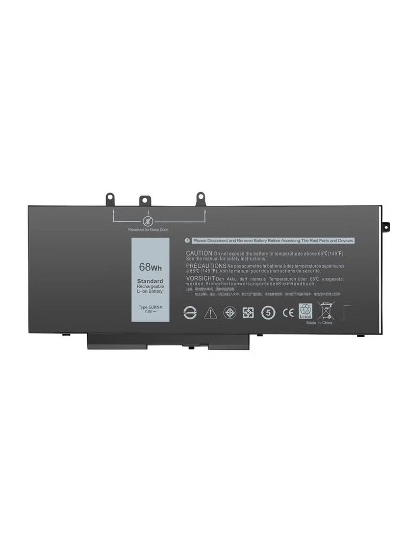 بطارية GJKNX لجهاز Dell Latitude 5480 5580 5280 5490 5495 5590 5488 5288 E5480 E5580 Precision 3520 3530 سعة 68 واط ساعة 8500 مللي أمبير 7.6 فولت بطارية لابتوب بديلة متوافقة مع 0GJKNX 451-BBYE - Image 1