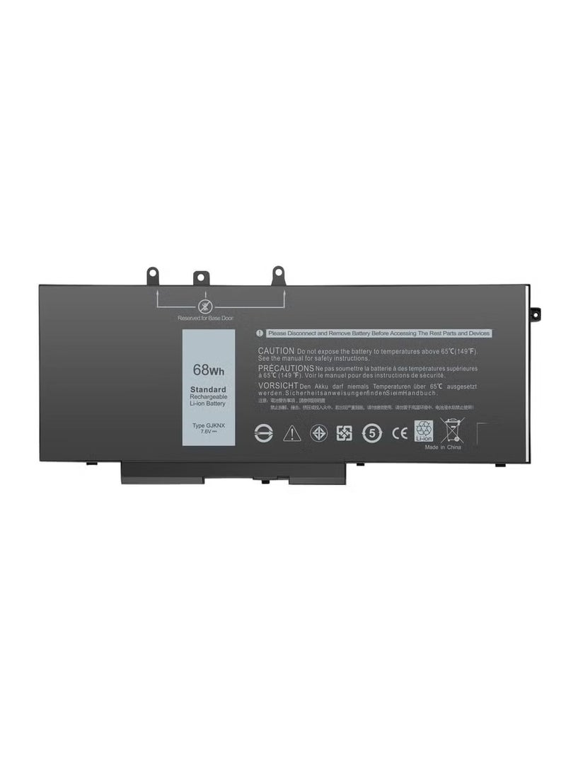بطارية GJKNX لجهاز Dell Latitude 5480 5580 5280 5490 5495 5590 5488 5288 E5480 E5580 Precision 3520 3530 سعة 68 واط ساعة 8500 مللي أمبير 7.6 فولت بطارية لابتوب بديلة متوافقة مع 0GJKNX 451-BBYE - Image 4